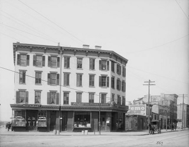 #58 Four story saloon and restaurant between Hamilton and Lorraine Street, 1904