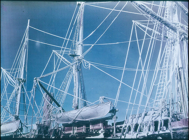 #54 The rigging of the ‘Endurance’ encrusted with rime crystals, 1915