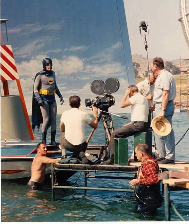 Adam West during the filming of “Batman”, 1966v