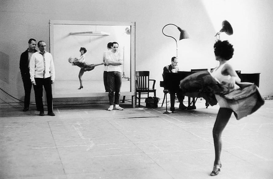 #58 Rita Moreno rehearsing for the film “West Side Story”, 1961