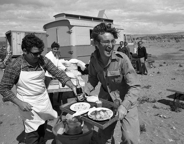 John Lennon during the filming of “How I Won the War”, 1967