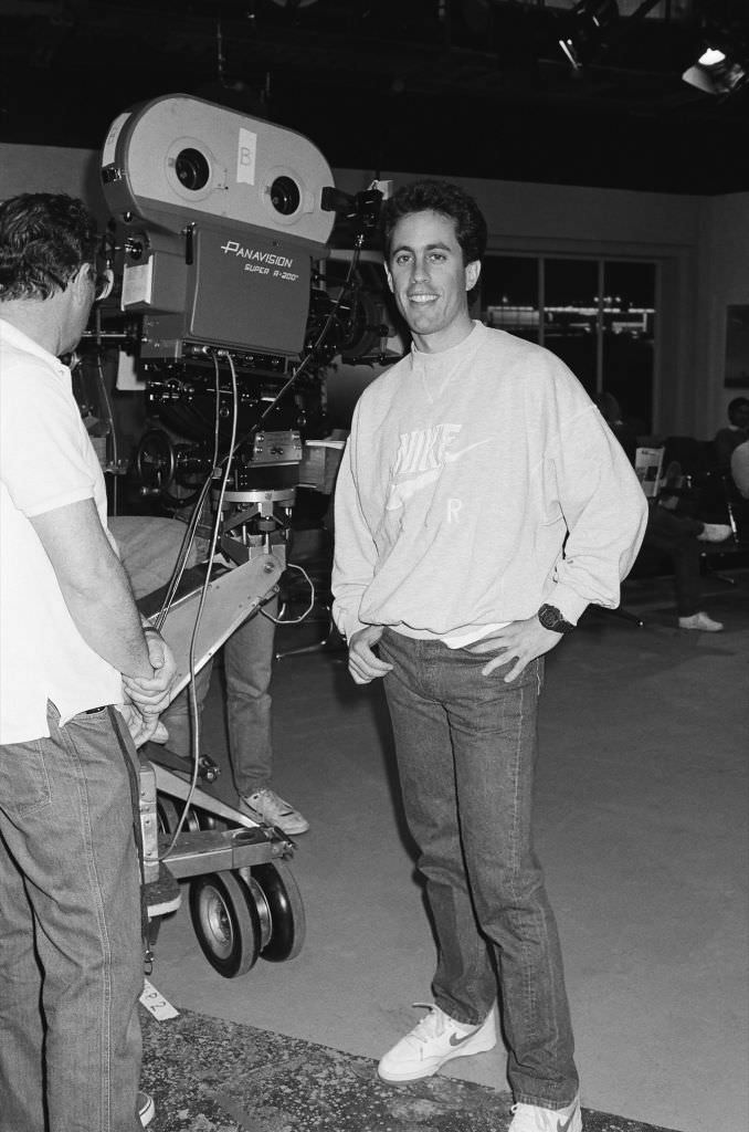 Jerry Seinfeld on the first day of filming “Seinfeld,” 1989