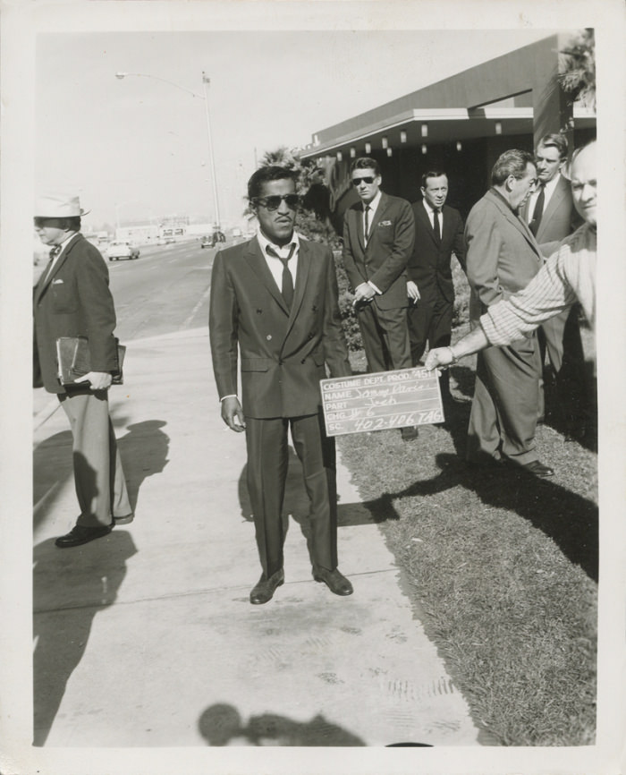 Test shot of Sammy Davis Jr from 1960 while filming “Ocean’s Eleven”, 1960