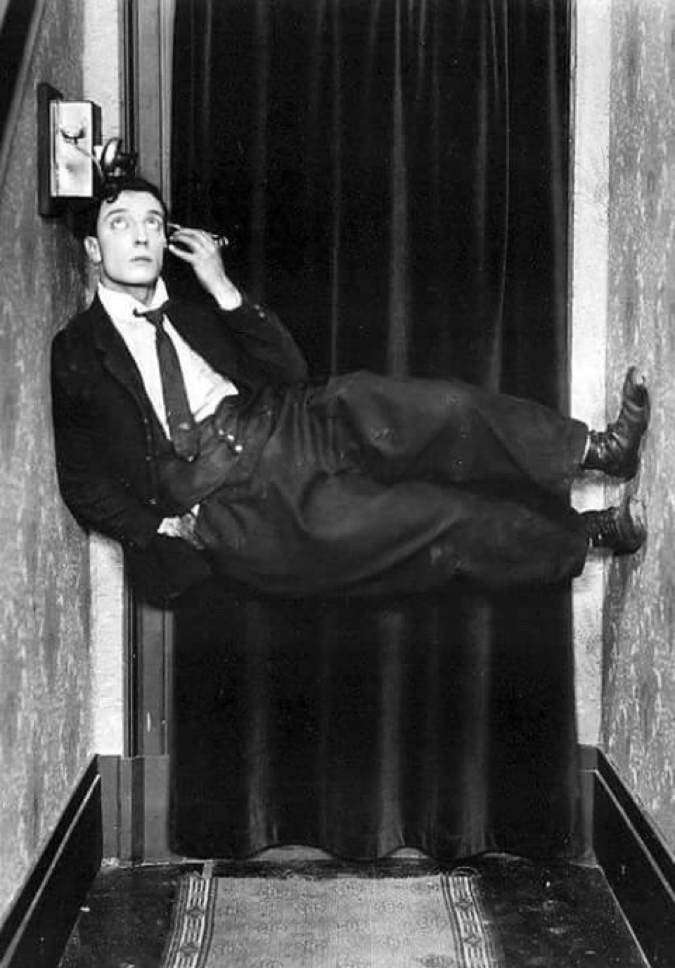 #1 Buster Keaton, on the telephone