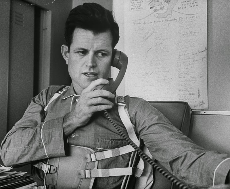 #28 Ted Kennedy on the telephone, 1965