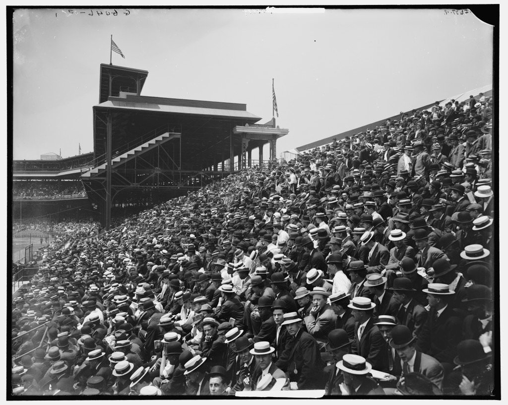 #40 Sitting in the Bleachers at Pittsburgh’s Forbes Field in 1910
