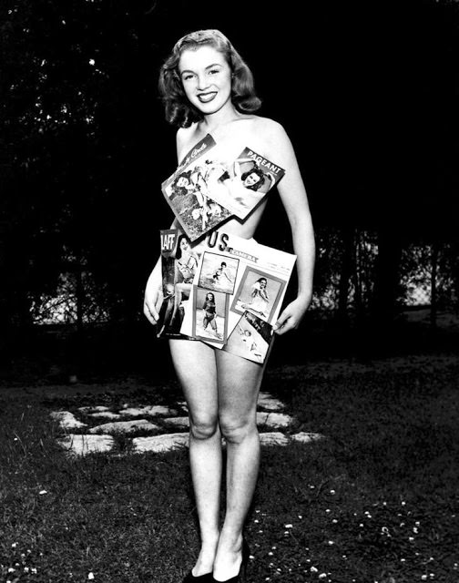 #61 Marilyn Monroe dressed in her magazine covers, 1946