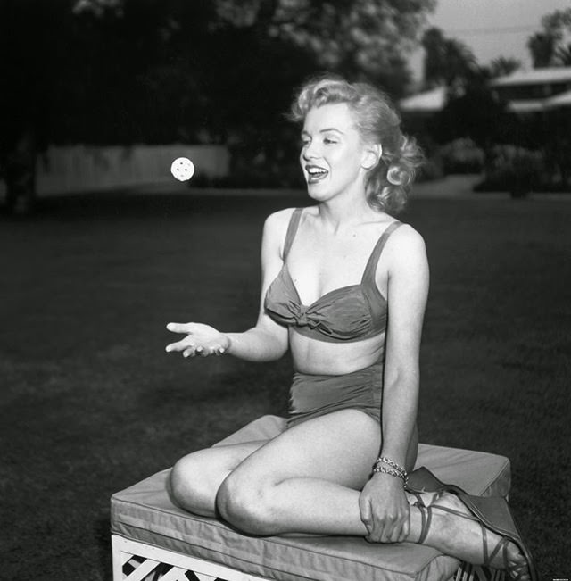 #32 This photo was part of a session done in her agent’s backyard, 1950