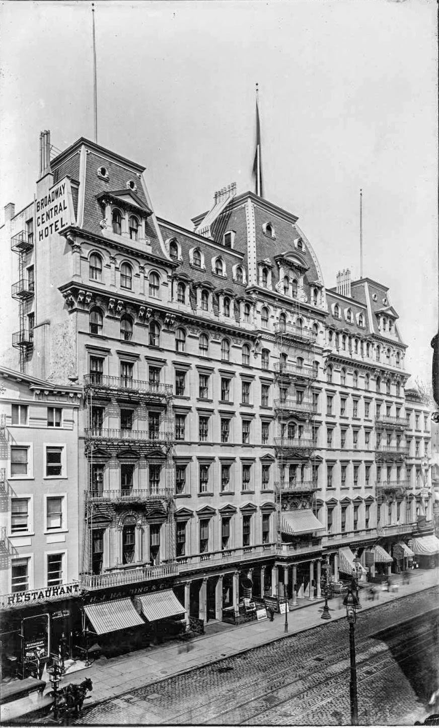 #49 The Broadway Central Hotel, Broadway at Bond Street, 1890