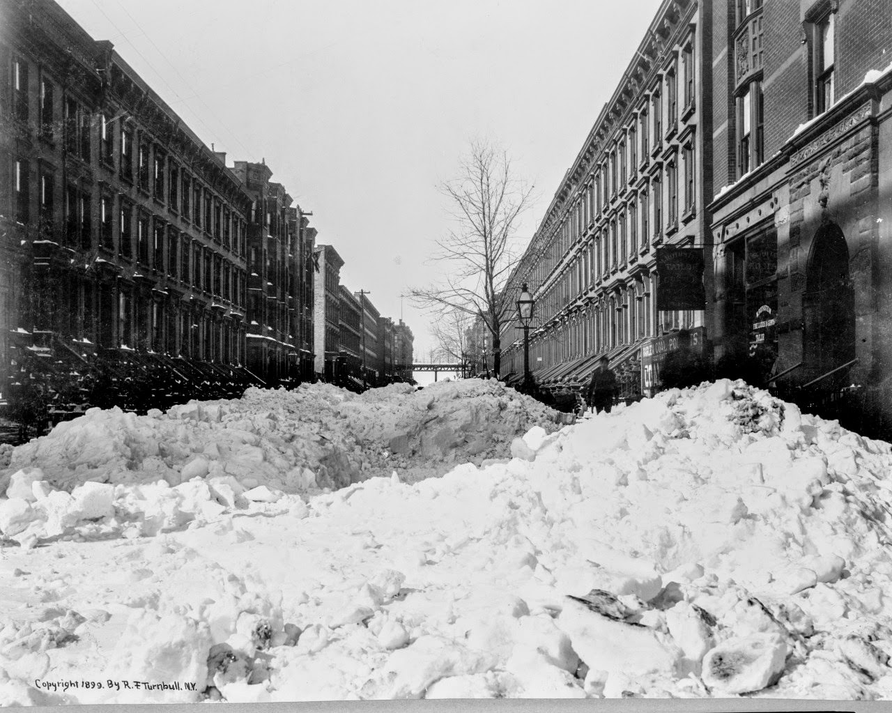 #12 Harlem, after the Blizzard of February 13, 1899