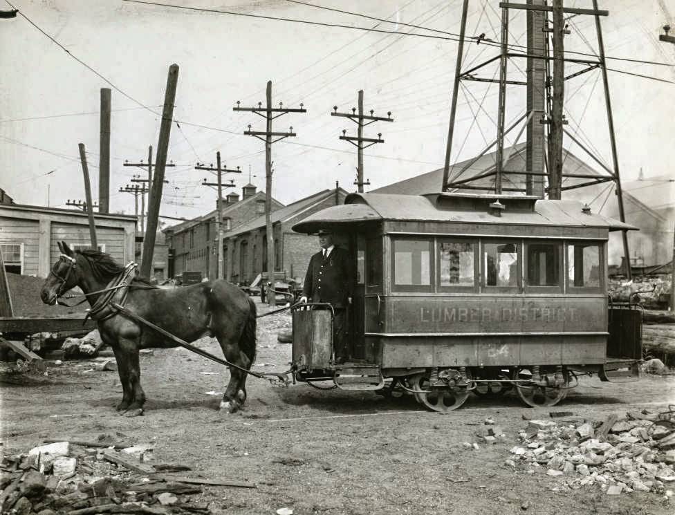 #50 Lumber District Horse Car, 1890