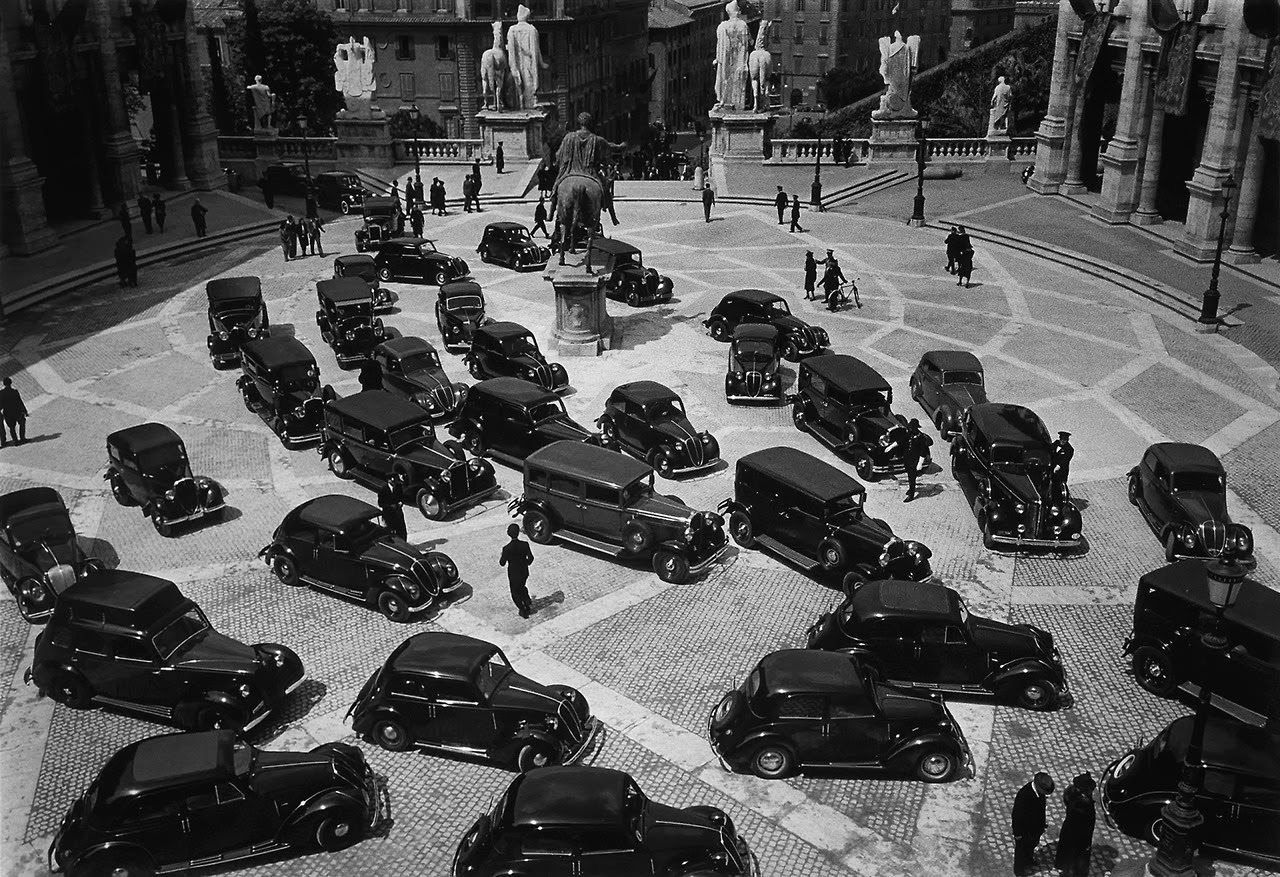 #10 Black Cars, Rome, 1940
