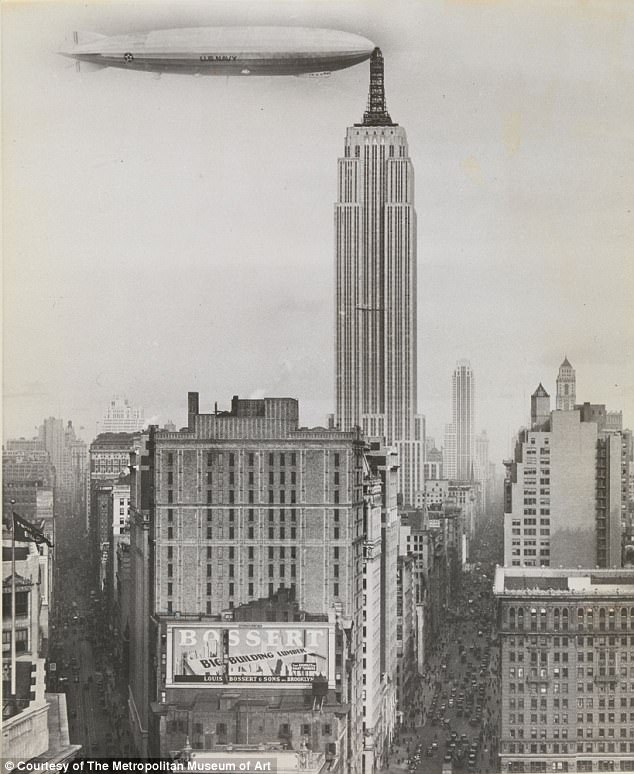 #51 Dirigible Docked on Empire State Building, 1930