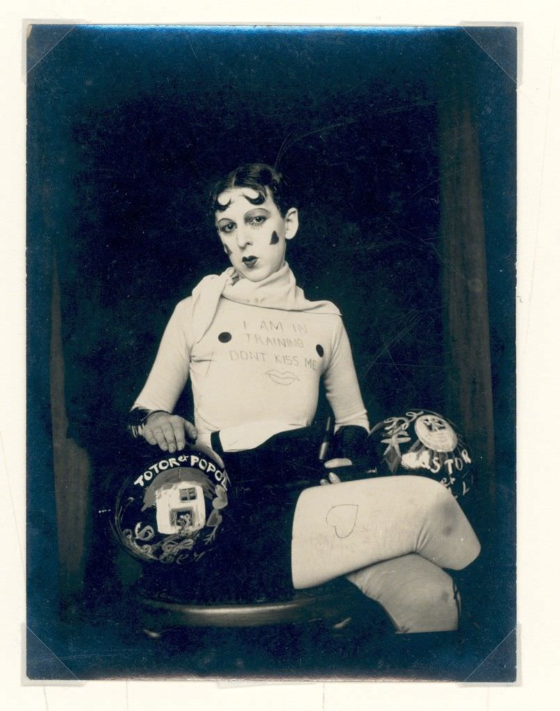 #59 Iam in training, don’t kiss me by Claude Cahun, 1927