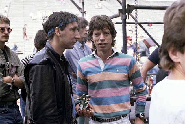 #51 Pete Townshend and Mick Jagger, Philadelphia, 1982