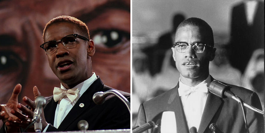 #9 Denzel Washington as Malcolm X in Malcolm X (1992)
