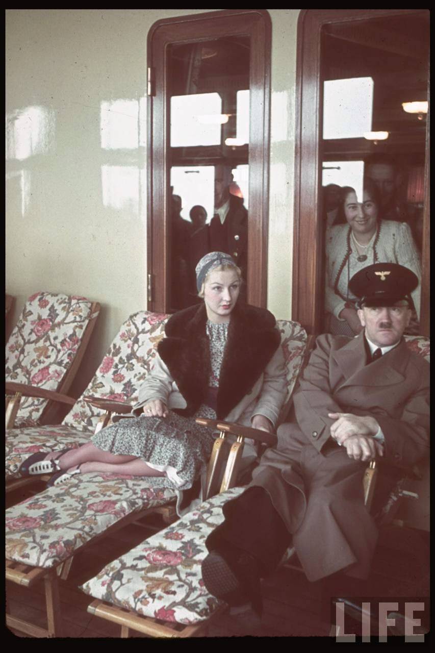 #35 On board the ship Robert Ley, which was released on its maiden voyage. The ship was christened Robert Ley, after the leader of the DAF in Germany