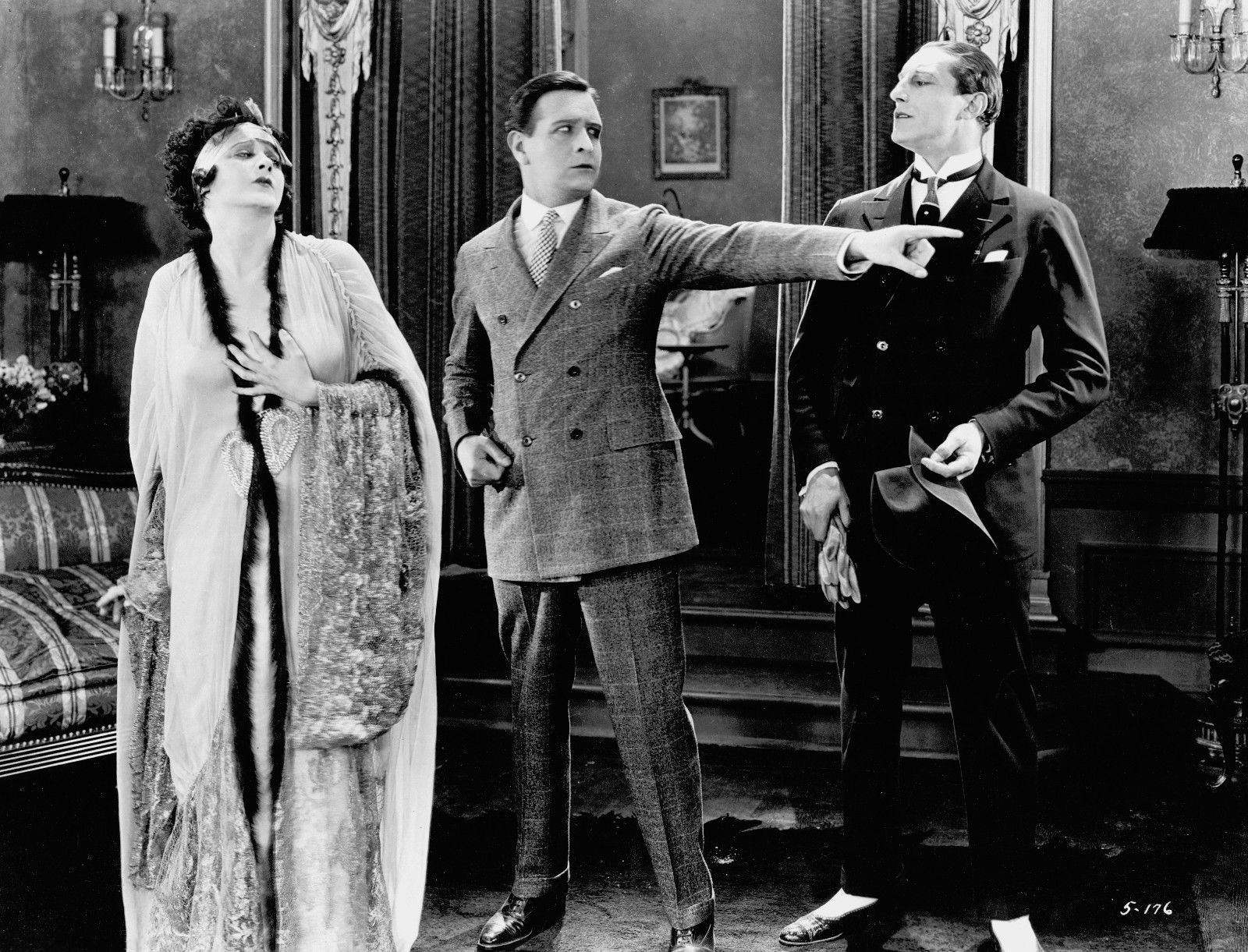 #3 Barbara, Conway Tearle, and Charles De Roche in “The White Moth”, 1924