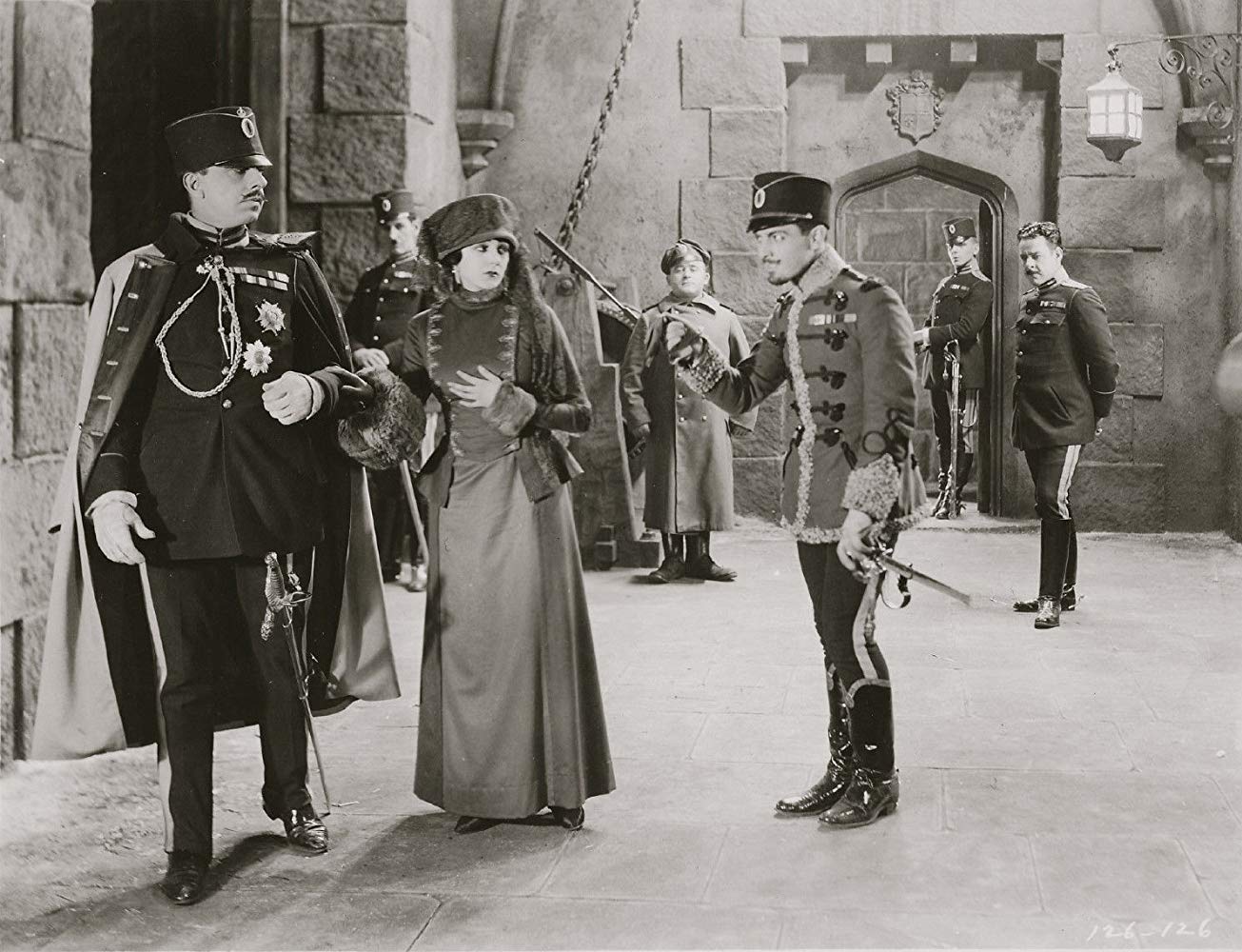 #7 Barbara La Marr, Ramon Novarro and Stuart Holmes in “The Prisoner of Zenda”, 1922