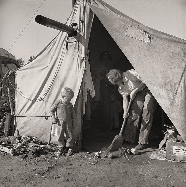 #23 In a carrot pullers’ camp near Holtville, California