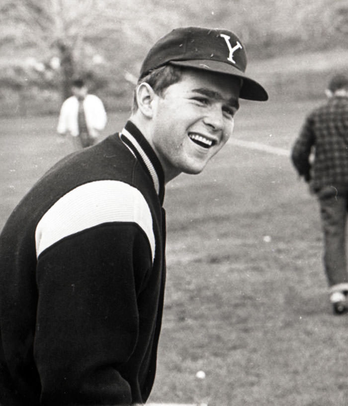#39 George W. Bush in baseball grab, 1964