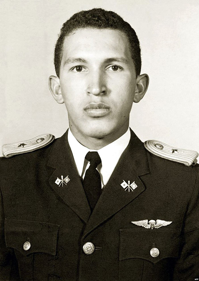 #47 Hugo Chavez in military academy