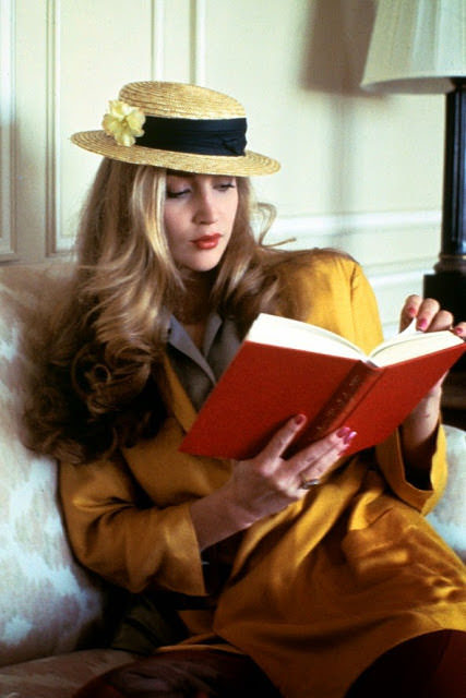 #51 #52 Jerry Hall reading a book, 1975