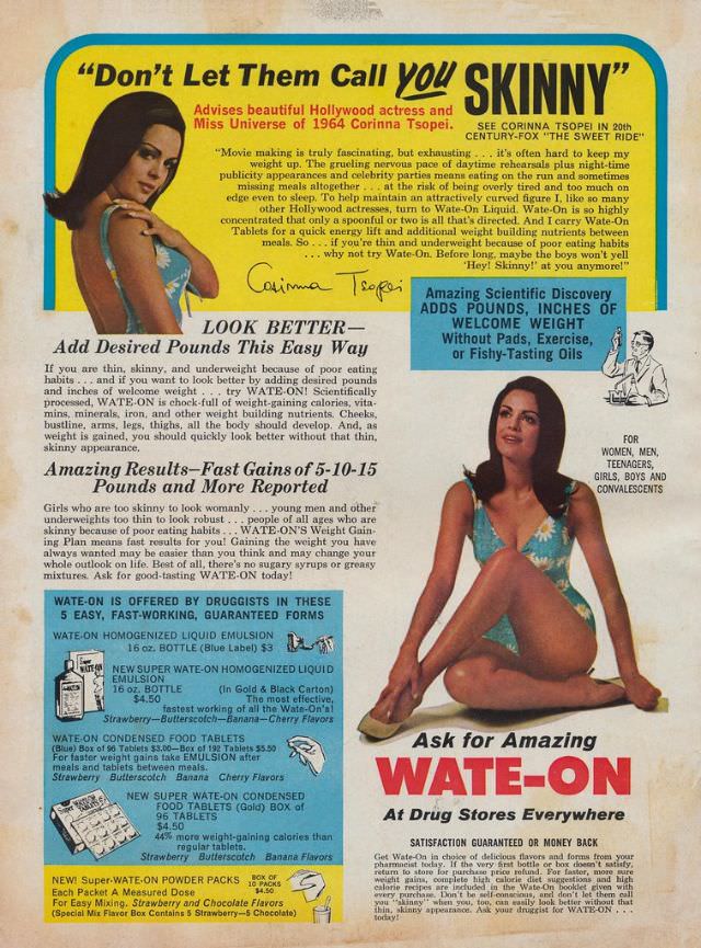 50+ Hilarious Vintage Ads Promoting Weight Gain For Women For Ridiculous Reasons Vintage Ads