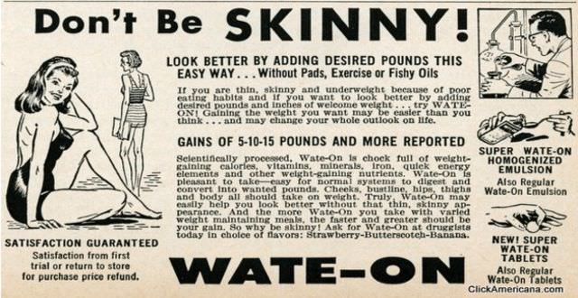 50+ Hilarious Vintage Ads Promoting Weight Gain For Women For Ridiculous Reasons Vintage Ads