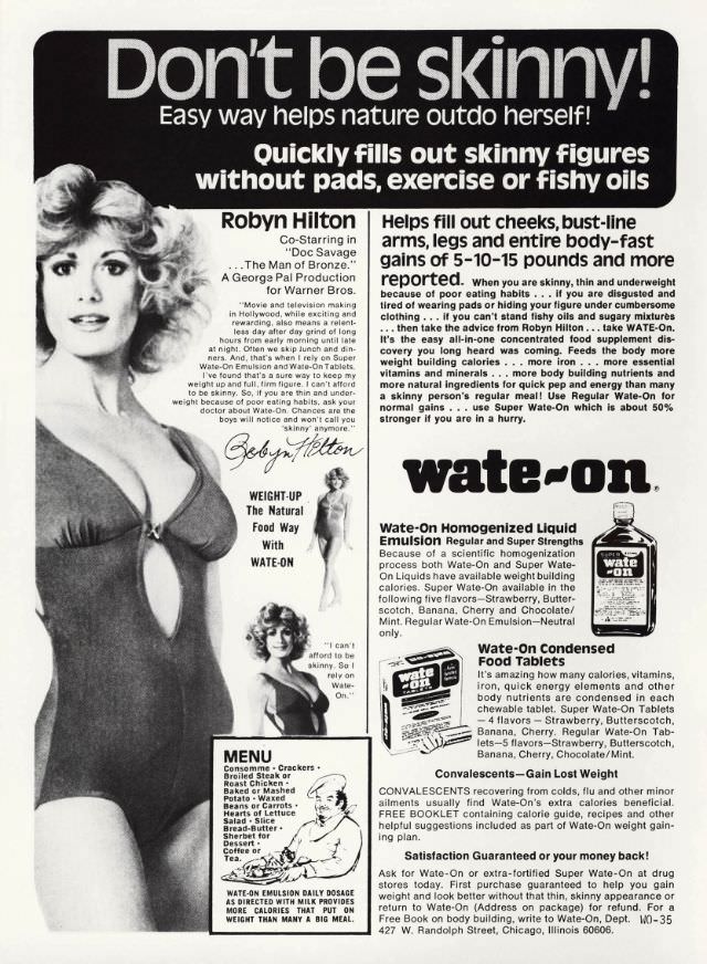 50+ Hilarious Vintage Ads Promoting Weight Gain For Women For Ridiculous Reasons Vintage Ads