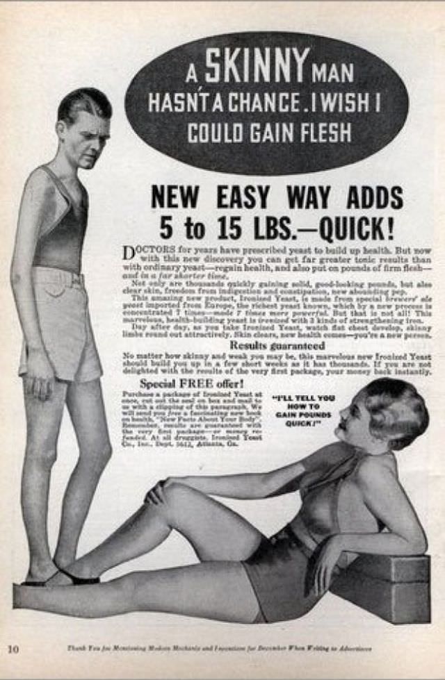 50+ Hilarious Vintage Ads Promoting Weight Gain For Women For Ridiculous Reasons Vintage Ads