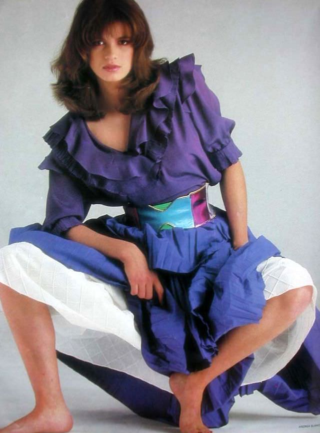 Gia Carangi photographed by Andrea Blanch for Harper’s Bazaar, Italia, April 1982