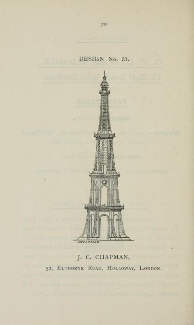 50+ Competitive Designs Submitted For The Construction Of Great Tower For London In 1890 Inventions