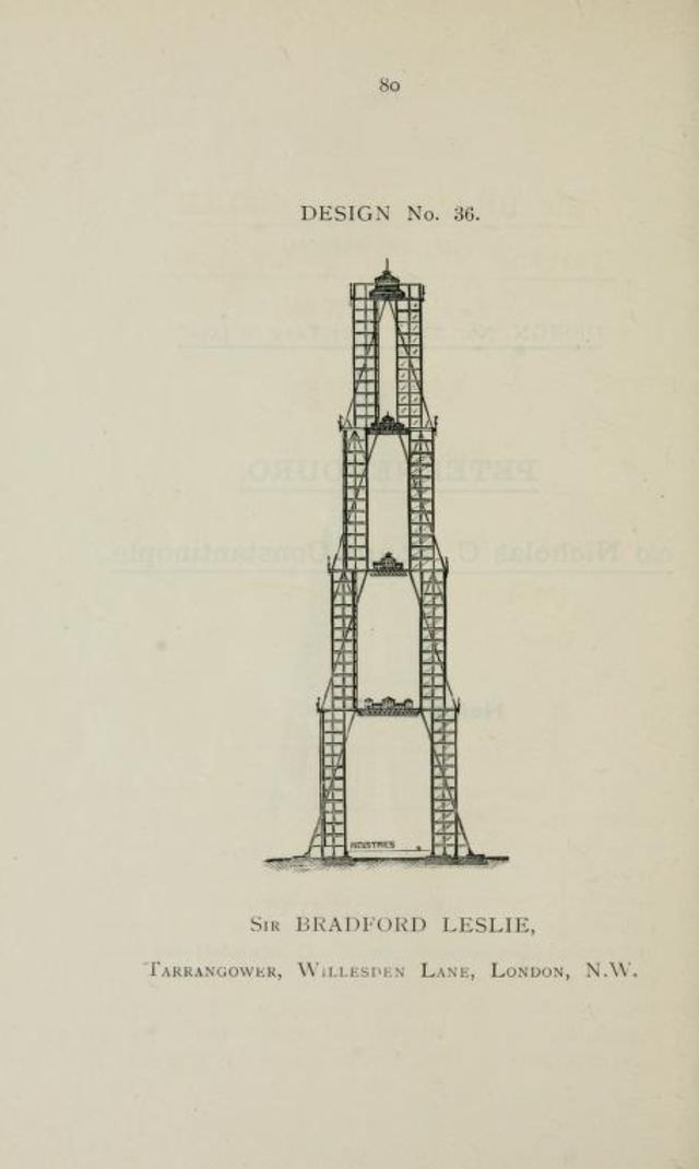 50+ Competitive Designs Submitted For The Construction Of Great Tower For London In 1890 Inventions