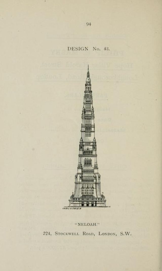 50+ Competitive Designs Submitted For The Construction Of Great Tower For London In 1890 Inventions