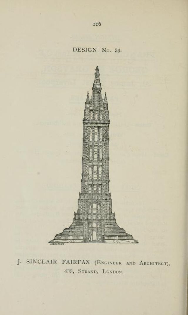 50+ Competitive Designs Submitted For The Construction Of Great Tower For London In 1890 Inventions