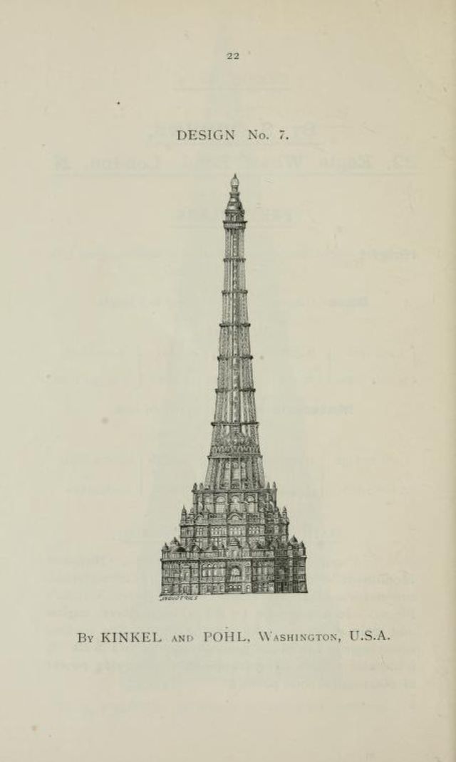 50+ Competitive Designs Submitted For The Construction Of Great Tower For London In 1890 Inventions