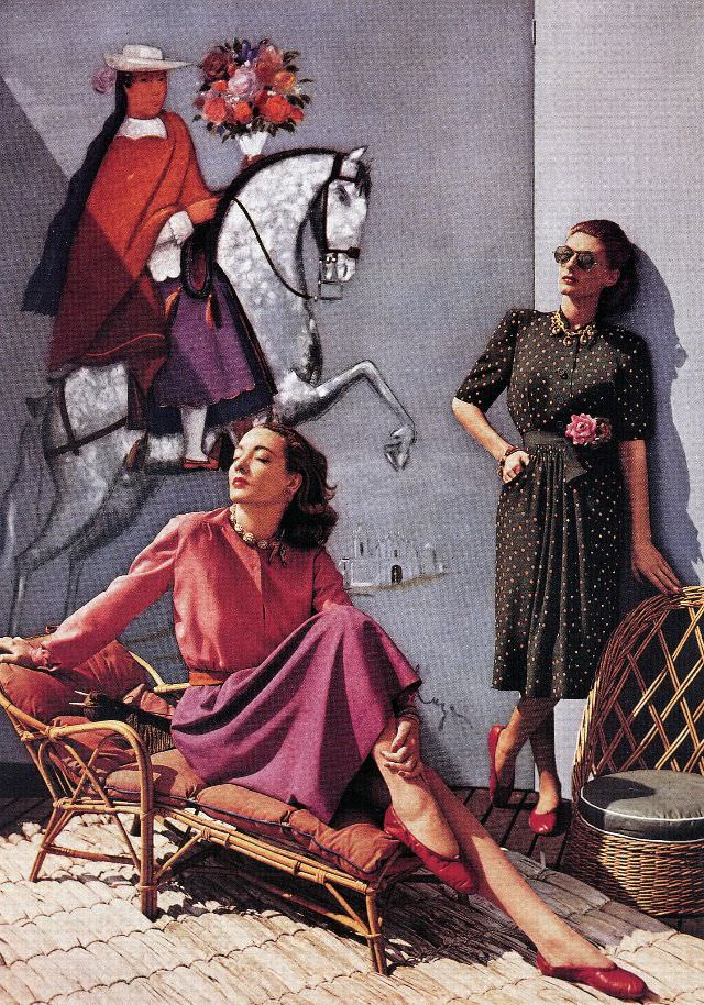 #12 Vera Maxwell in her own design with hat by Lilly Dache and jewelry by Verdura, March 1942