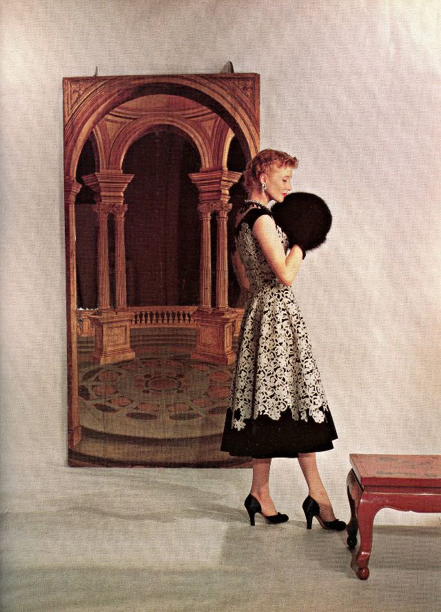 #59 Mary Jane Russell in dress by Henry Rosenfeld, 1949