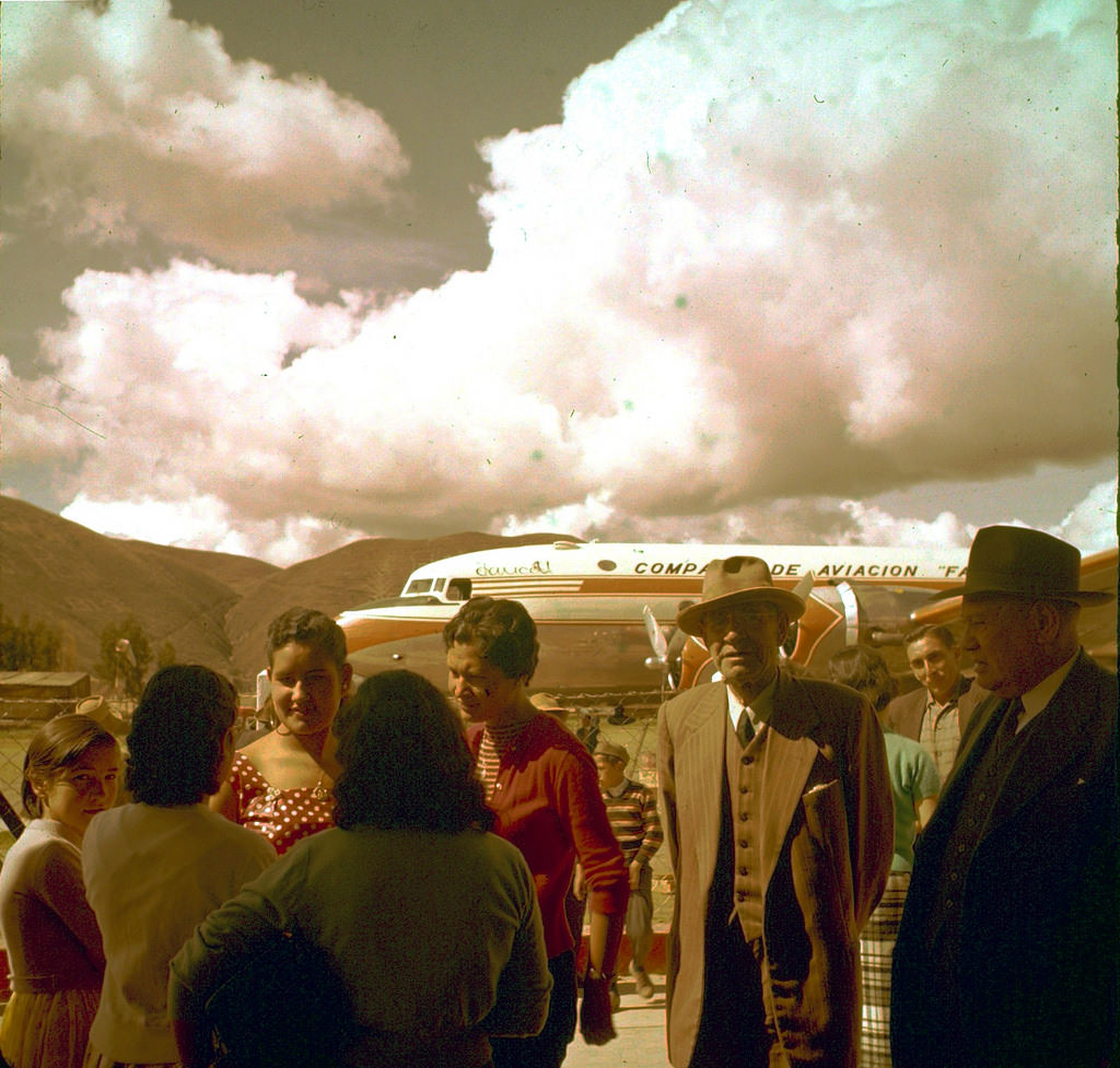 #46 At the airport in Cuzco, Peru, 1960