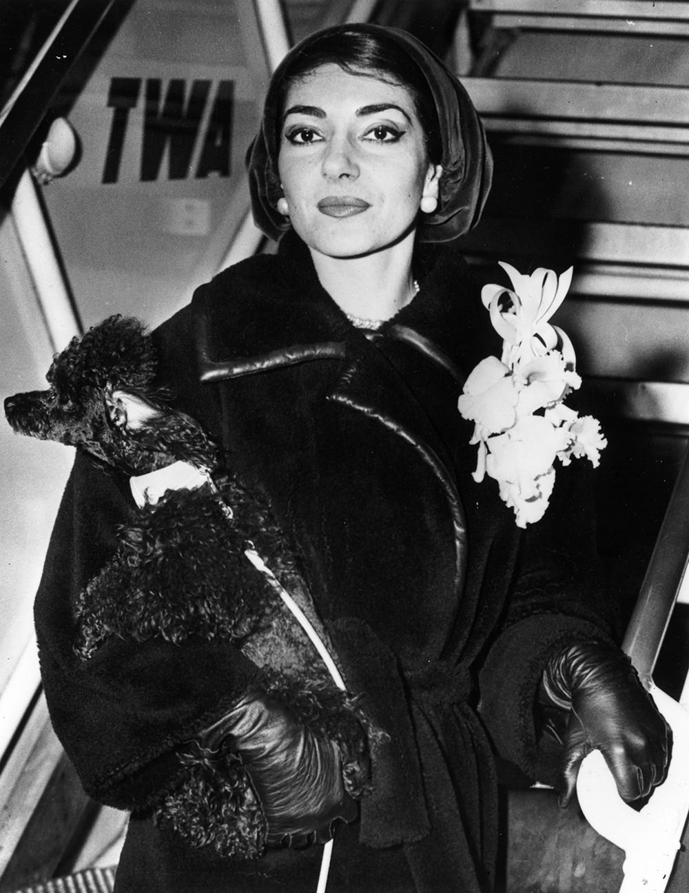 #19 Maria Callas and her dog