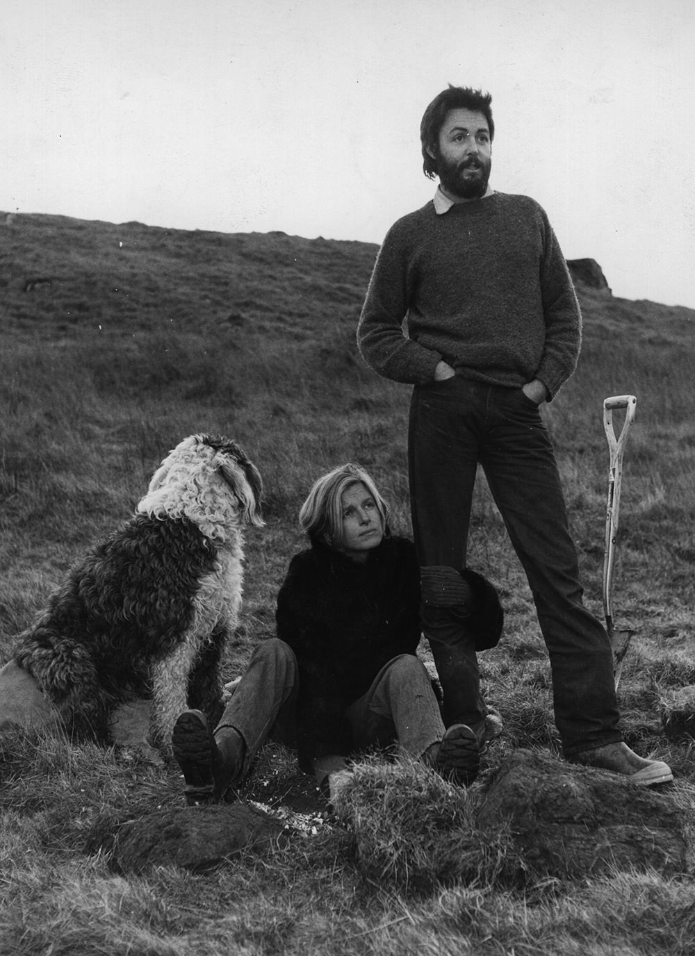 #22 Paul and Linda McCartney with their dogs