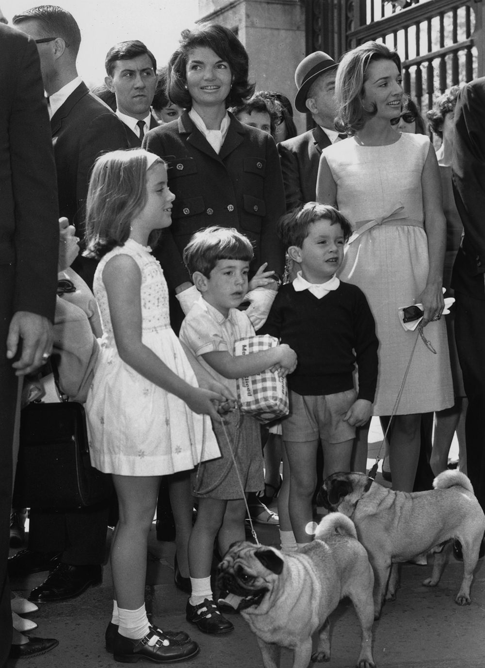#26 Jackie Kennedy and her children with dogs