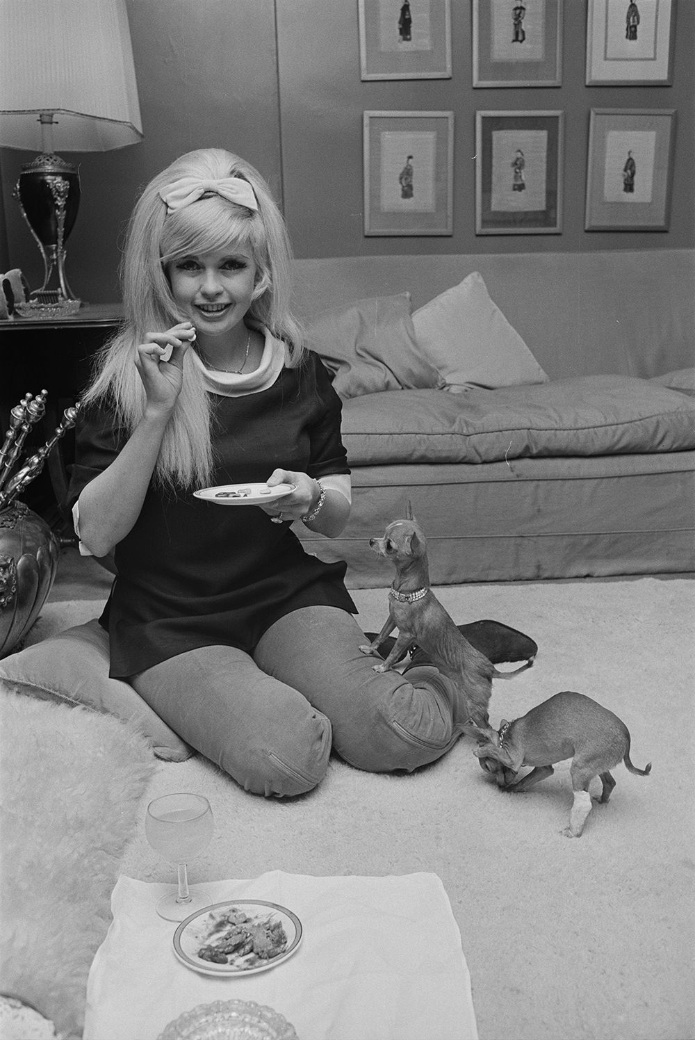 #1 Jayne Mansfield with puppies