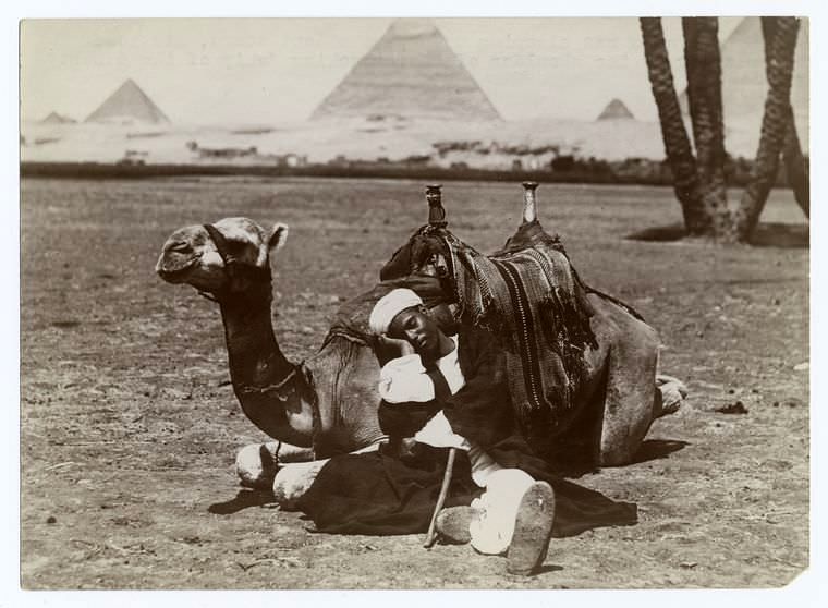 #55 A dragoman asleep on his ‘ship of the desert’