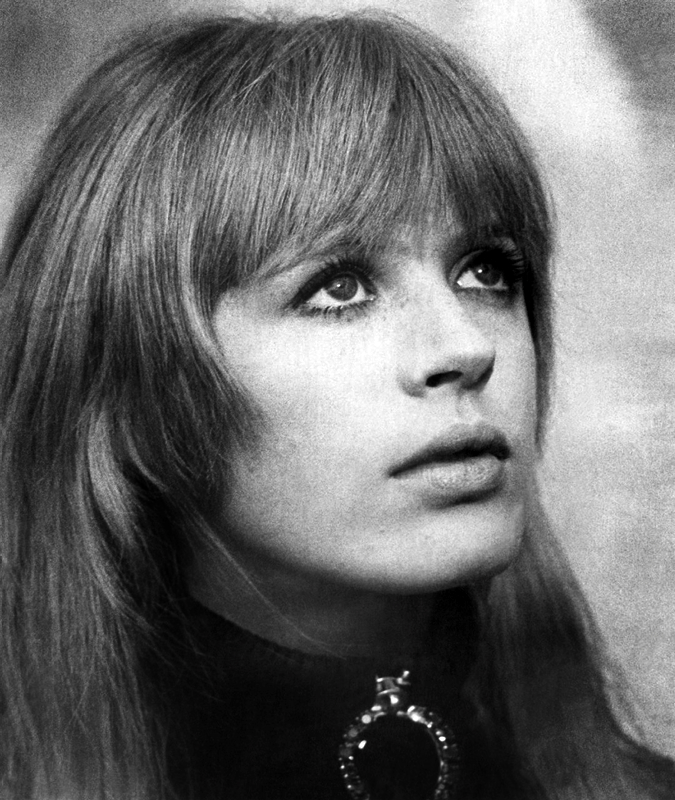 #15 Marianne Faithfull in a promotional photo for “The Girl On A Motorcycle”, 1967