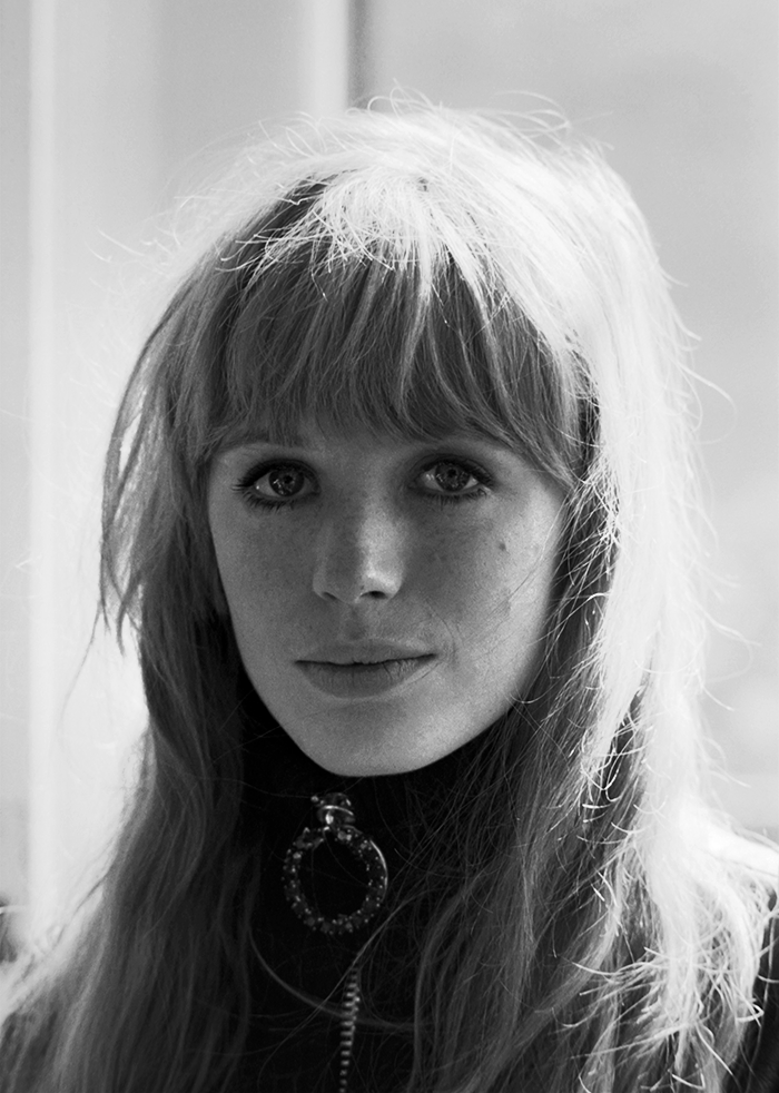 #23 Marianne Faithfull on set of “The Girl On A Motorcycle”, 1967