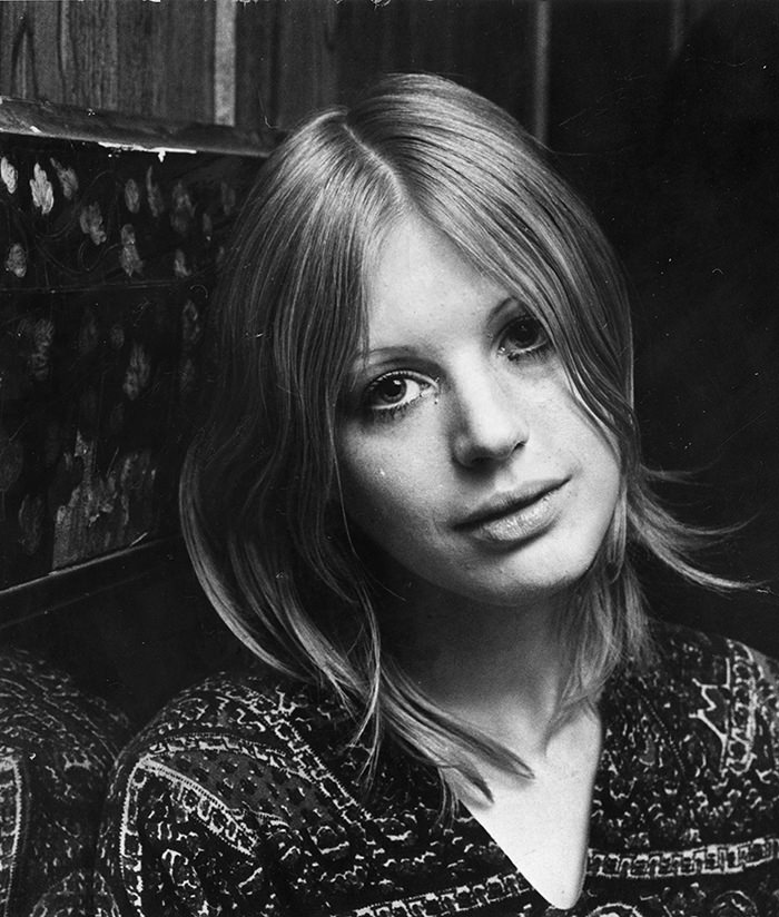 #28 Seventeen-year-old Marianne Faithfull posing in one of her first photoshoots in the summer of 1964
