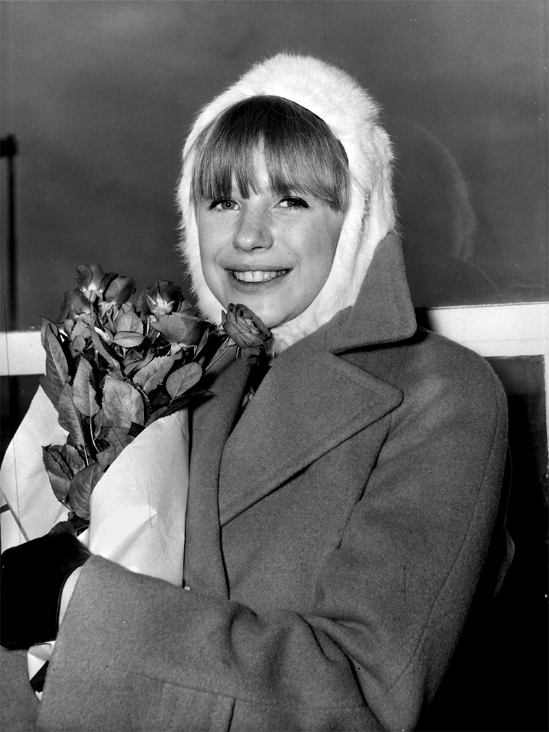 #41 Marianne Faithfull on set of “The Girl On A Motorcycle”, 1967.