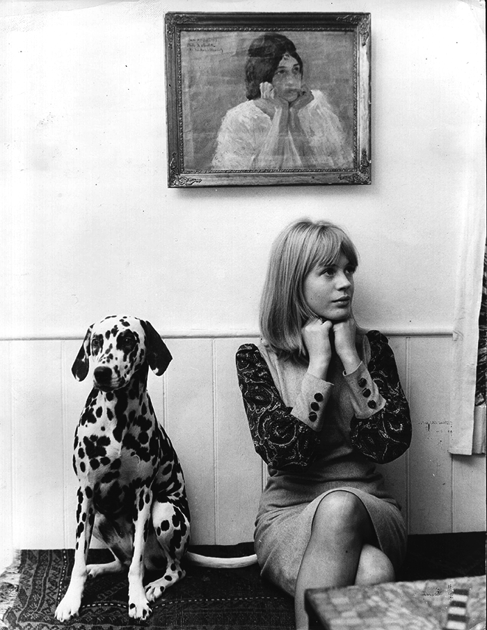 #43 Marianne Faithfull (and Sara), ca. 1964.
